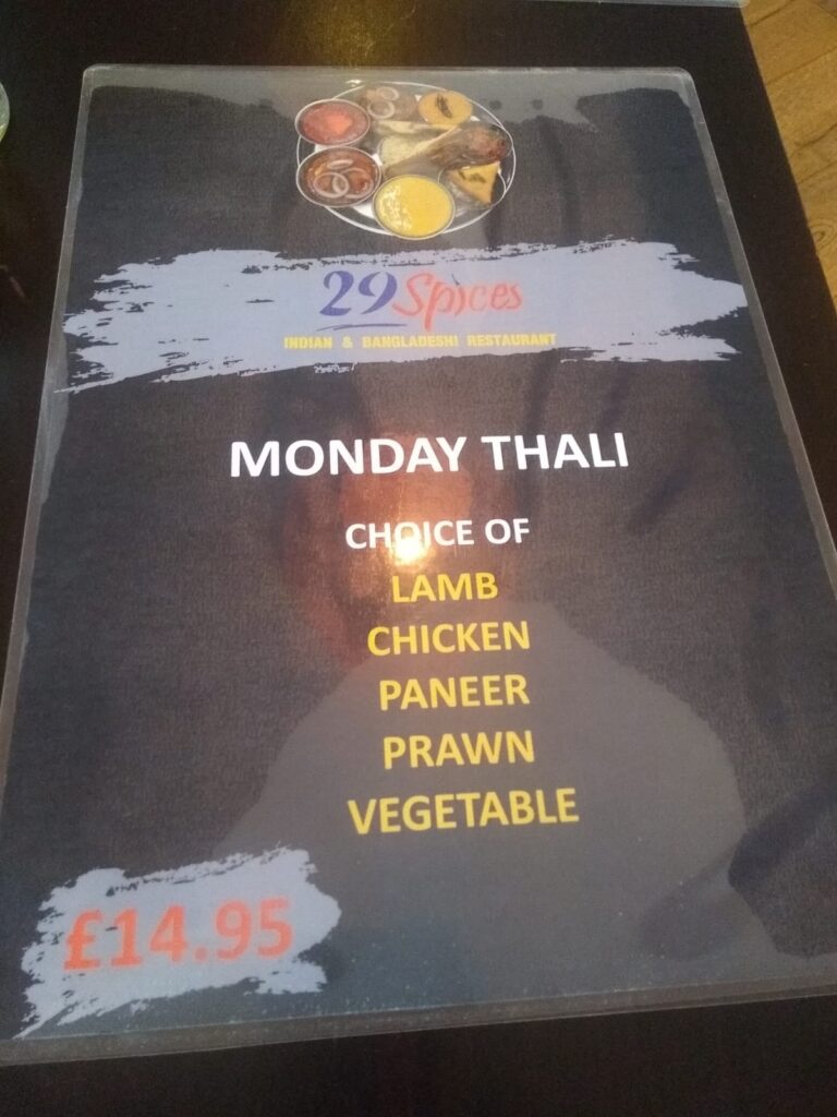 Indian Food Cravings Satisfied at 29 Spice-Indian Food In Europe